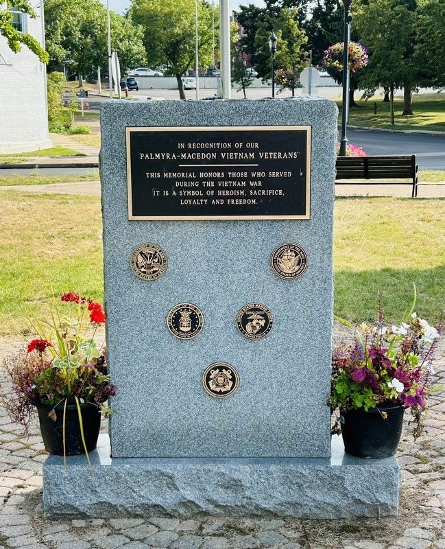Palmyra - Macedon Vietnam Veterans Memorial. Click for full size. Palmyra - Macedon Vietnam Veterans Memorial image. Click for full size.
