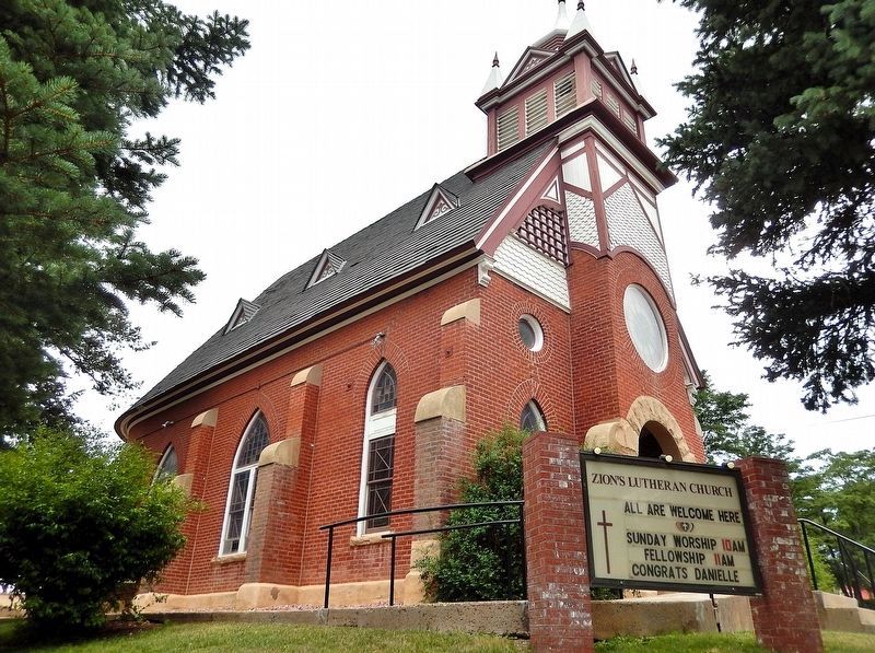 Zion's German Lutheran Church (<i>northeast elevation</i>) image. Click for full size.