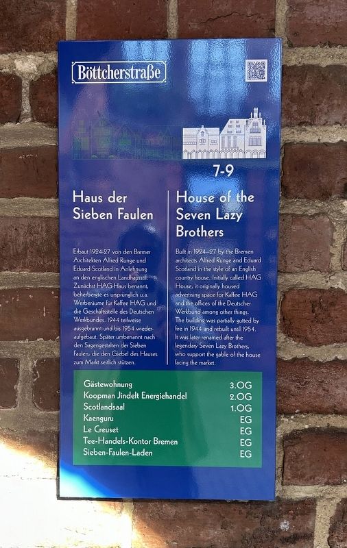Haus der Sieben Faulen / House of the Seven Lazy Brothers Marker image. Click for full size.
