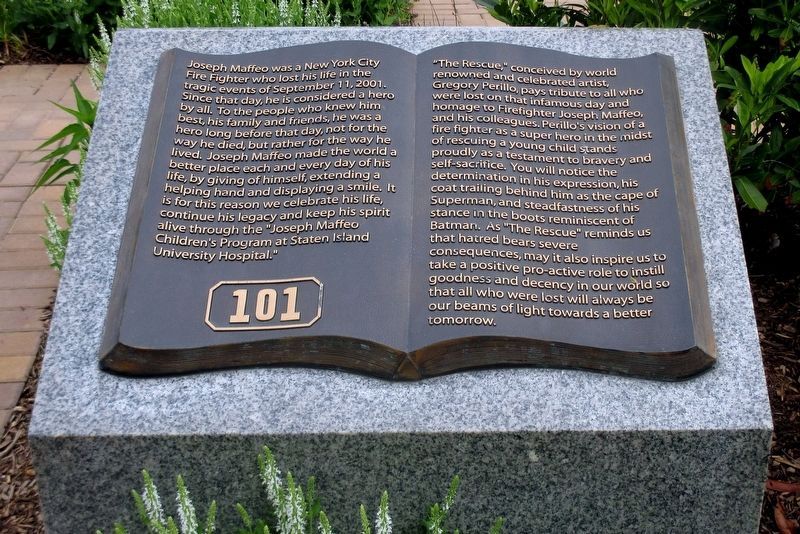 "The Rescue" plaque image. Click for full size.