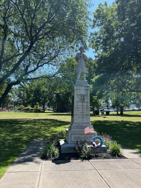 Oswego Civil War Monument. Click for full size. Oswego Civil War Monument image. Click for full size.
