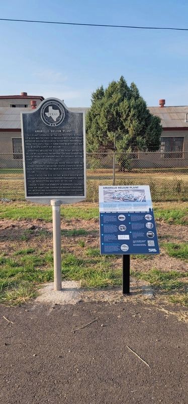 Amarillo Helium Plant Marker. Click for full size. Amarillo Helium Plant Marker image. Click for full size.
