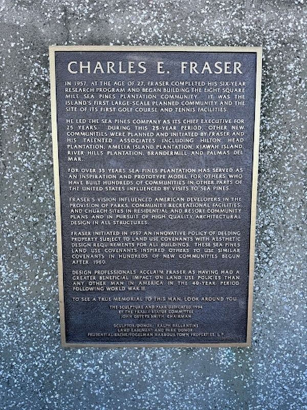 Charles E. Fraser Marker. Click for full size. Charles E. Fraser Marker image. Click for full size.
