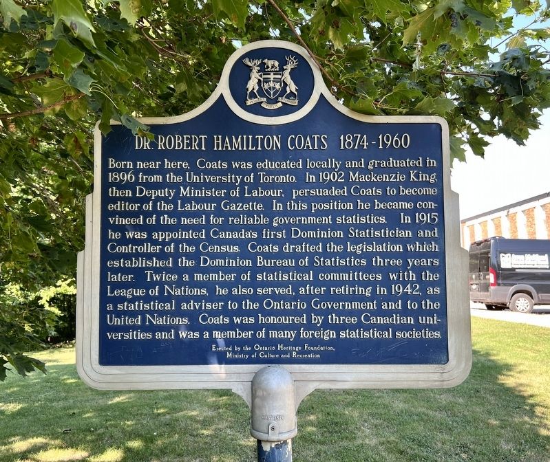 Dr. Robert Hamilton Coats 1874-1960 Marker. Click for full size. Dr. Robert Hamilton Coats 1874-1960 Marker image. Click for full size.