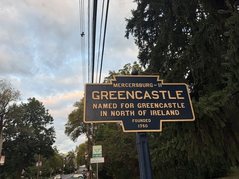 Greencastle Marker. Click for full size. Greencastle Marker image. Click for full size.