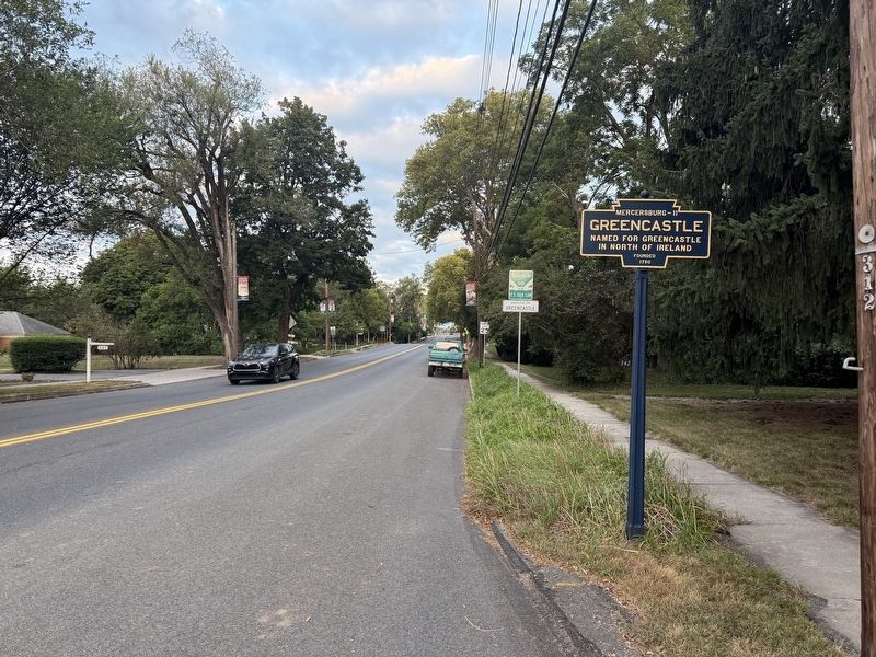 Greencastle Marker. Click for full size. Greencastle Marker image. Click for full size.