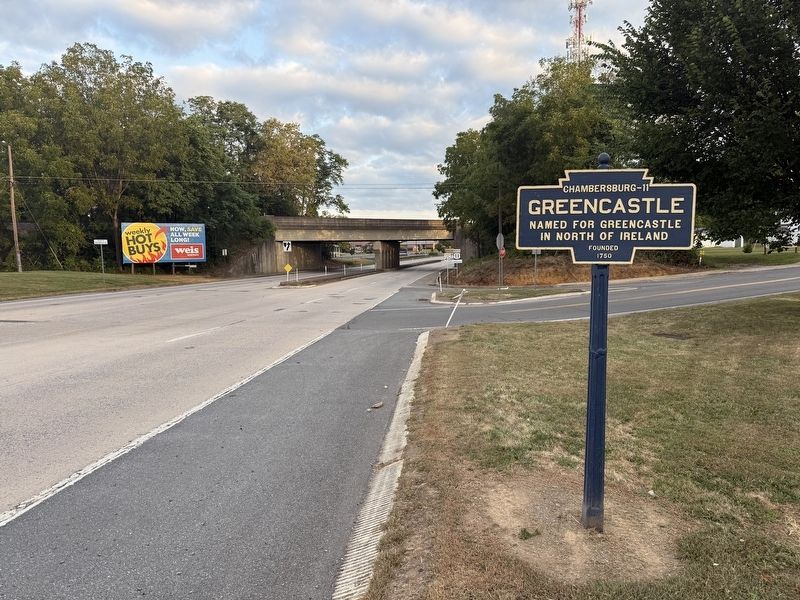 Greencastle Marker. Click for full size. Greencastle Marker image. Click for full size.