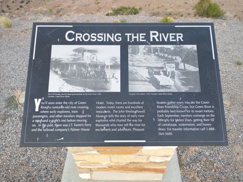 Crossing the River Marker. Click for full size. Crossing the River Marker image. Click for full size.