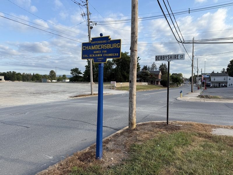 Chambersburg Marker. Click for full size. Chambersburg Marker image. Click for full size.