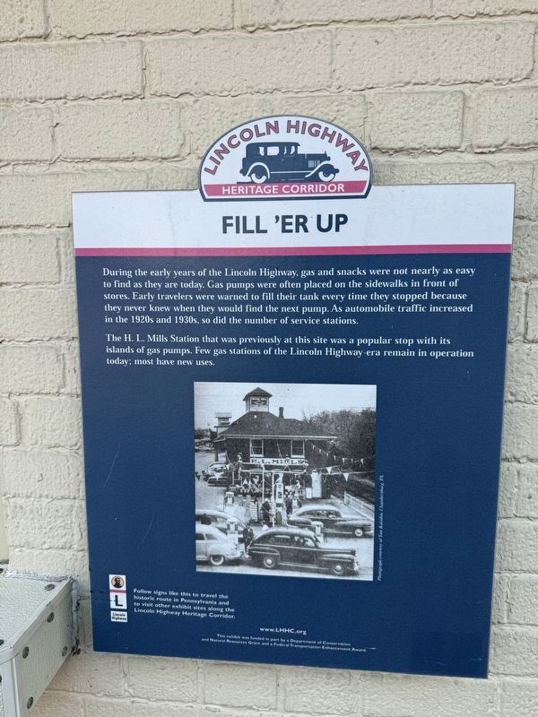 Fill 'Er Up Marker. Click for full size. Fill 'Er Up Marker image. Click for full size.