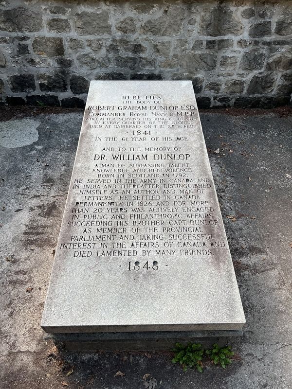 William and Robert Dnlops marker stone. Click for full size. William and Robert Dnlops marker stone image. Click for full size.