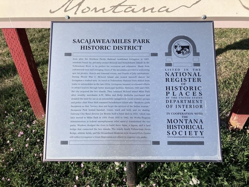 Sacajawea/Miles Park Historic District Marker. Click for full size. Sacajawea/Miles Park Historic District Marker image. Click for full size.