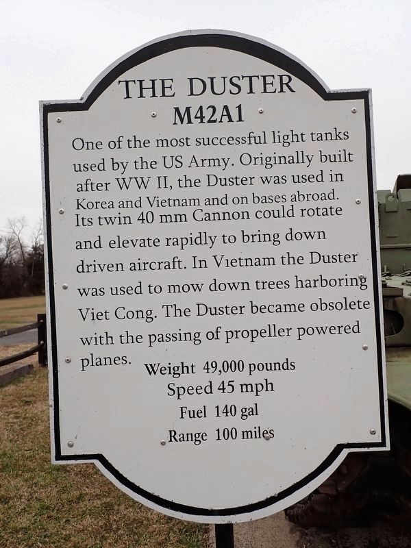 The Duster Marker. Click for full size. The Duster Marker image. Click for full size.