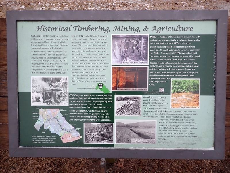 Historical Timbering, Mining, & Agriculture Marker. Click for full size. Historical Timbering, Mining, & Agriculture Marker image. Click for full size.