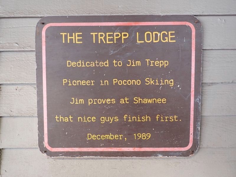 The Trepp Lodge Marker image. Click for full size.