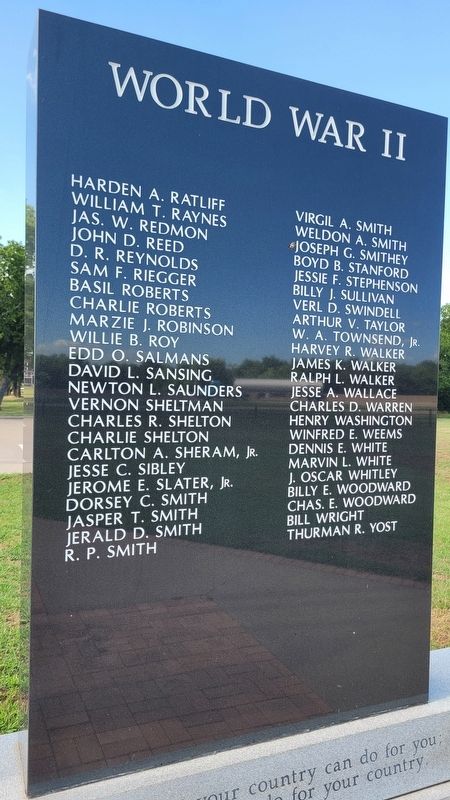 Audie Murphy Hunt County War Memorial image. Click for full size.
