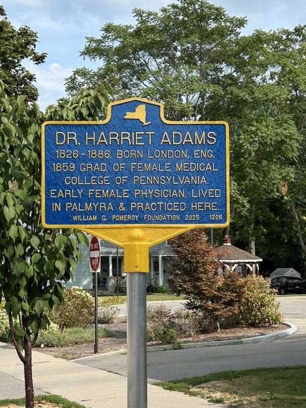 Dr. Harriet Adams Marker image. Click for full size.