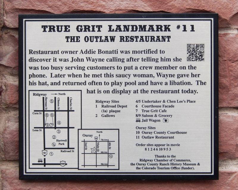 True Grit Landmark #11 Marker image. Click for full size.