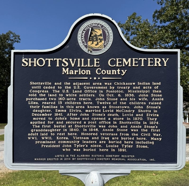 Shottsville Cemetery Marker image. Click for full size.