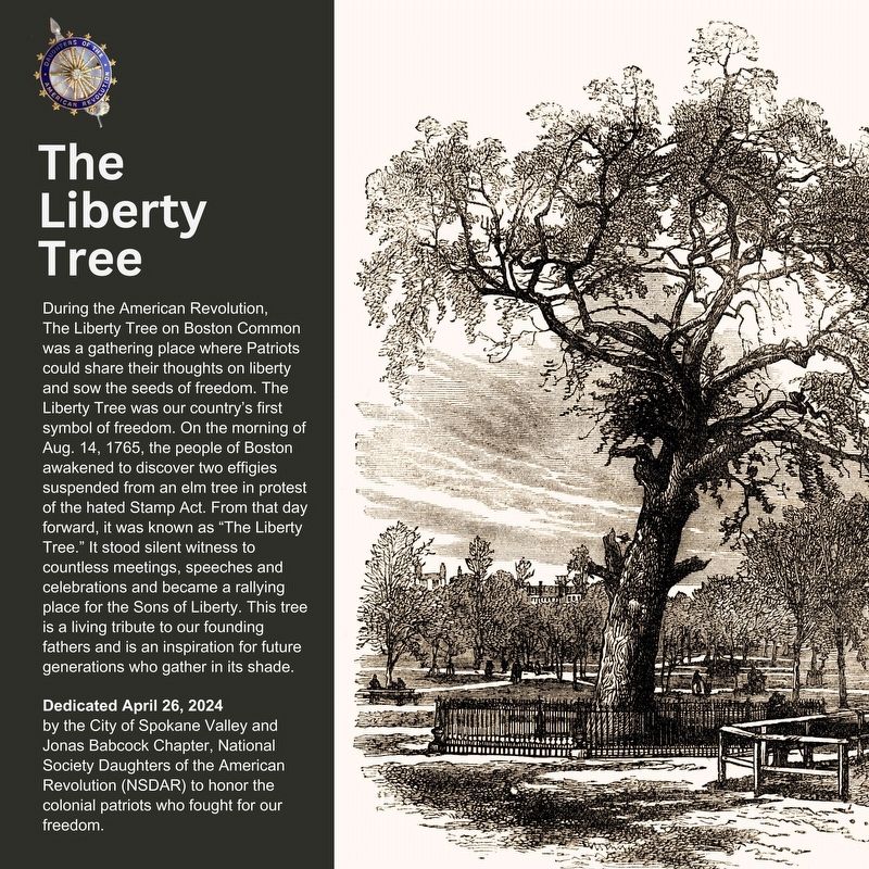 Liberty Tree Marker. Click for full size. Liberty Tree Marker image. Click for full size.