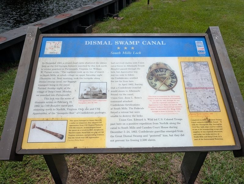 Dismal Swamp Canal Marker image. Click for full size.