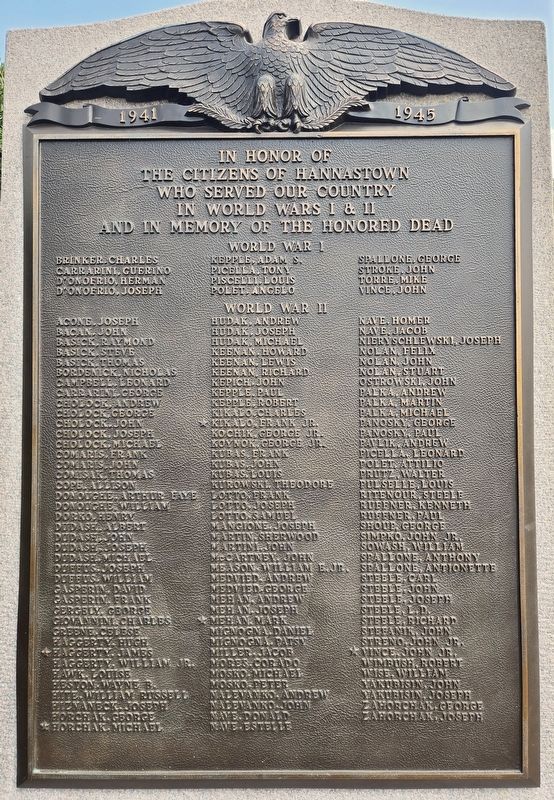 Hannastown Honor Roll Marker. Click for full size. Hannastown Honor Roll Marker image. Click for full size.