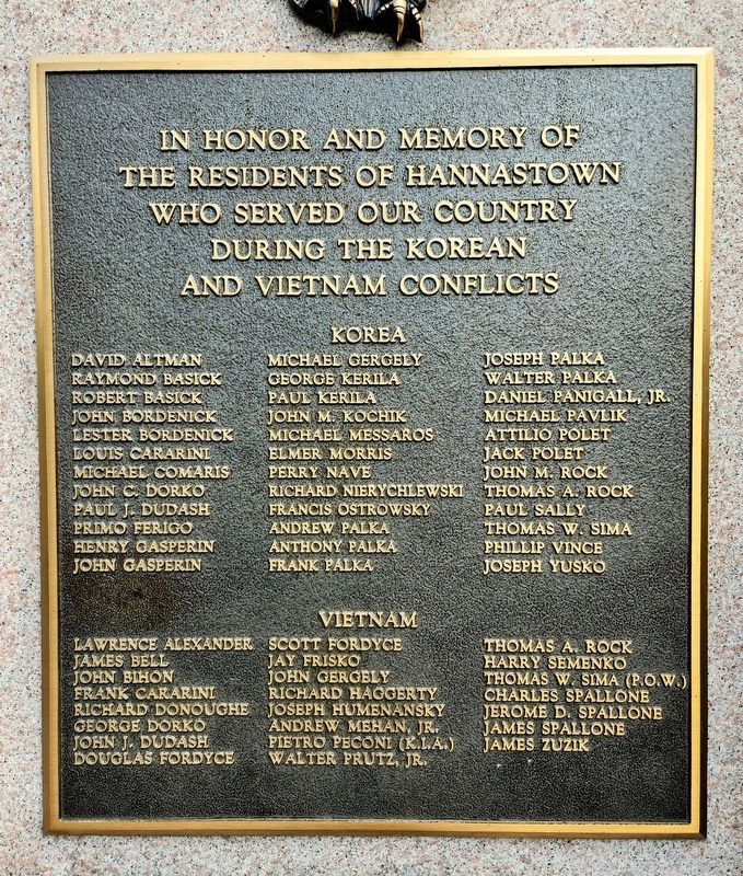 Hannastown Honor Roll Marker. Click for full size. Hannastown Honor Roll Marker image. Click for full size.