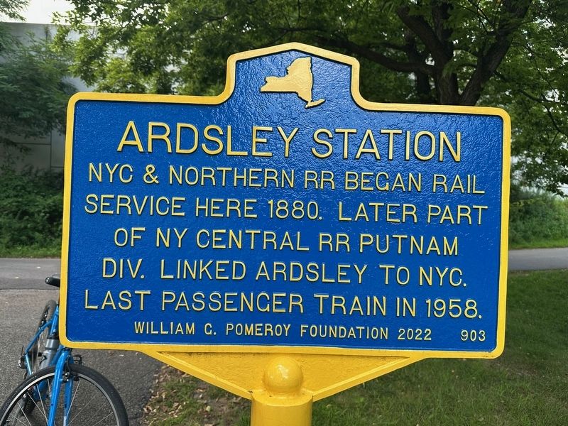 Ardsley Station Marker. Click for full size. Ardsley Station Marker image. Click for full size.