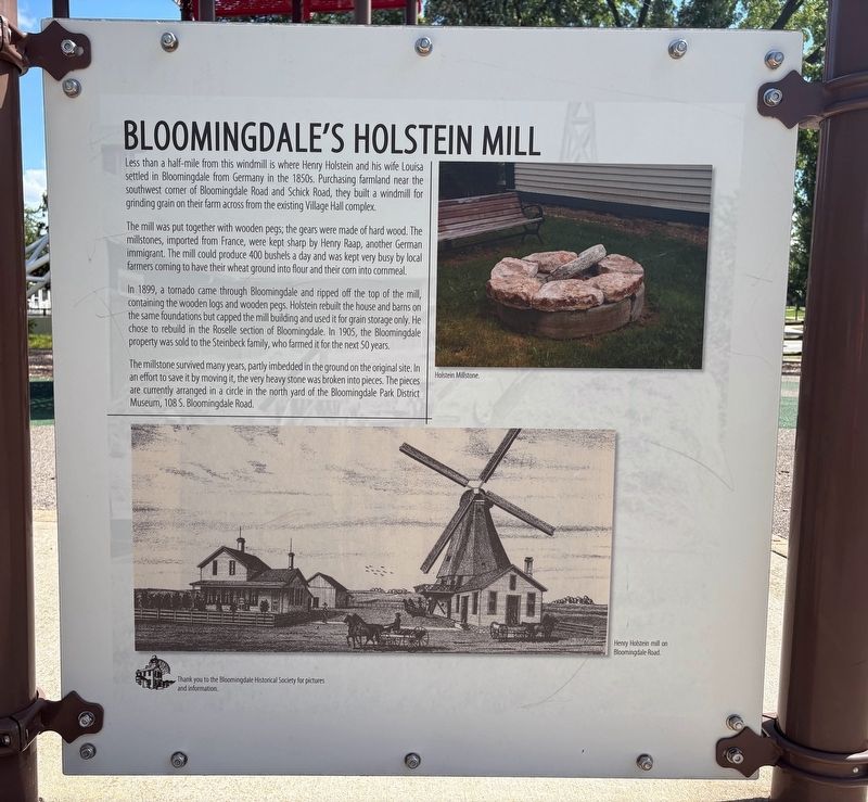 Bloomingdale's Holstein Mill Marker. Click for full size. Bloomingdale's Holstein Mill Marker image. Click for full size.