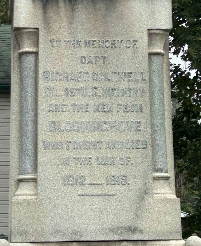 Blooming Grove War Memorial. Click for full size. Blooming Grove War Memorial image. Click for full size.