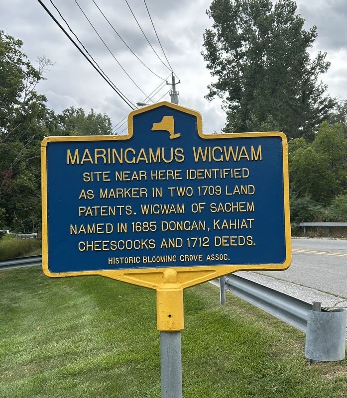 Maringamus Wigwam Marker. Click for full size. Maringamus Wigwam Marker image. Click for full size.