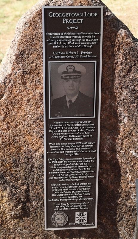 Georgetown Loop Project Marker. Click for full size. Georgetown Loop Project Marker image. Click for full size.