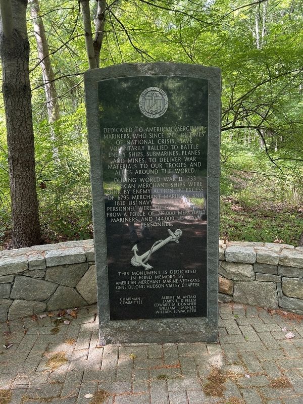 Merchant Marine Memorial Marker. Click for full size. Merchant Marine Memorial Marker image. Click for full size.