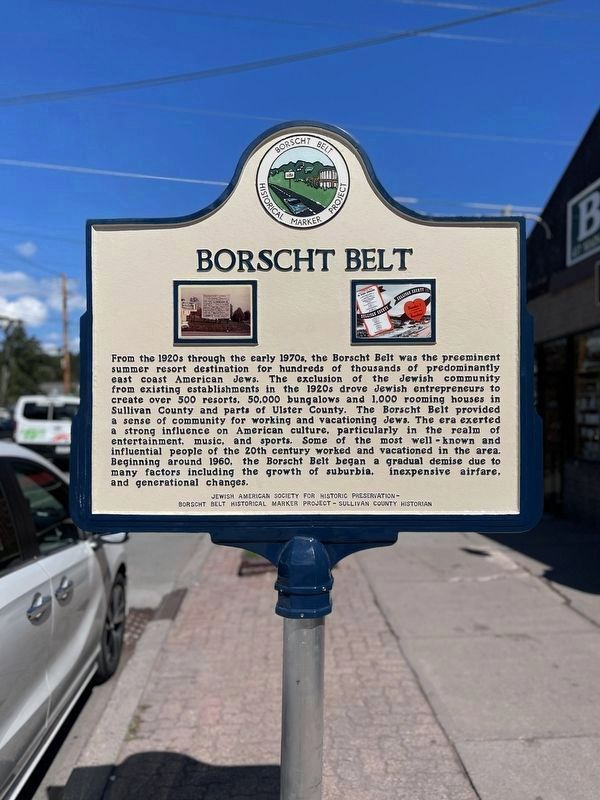 Borscht Belt - Woodbourne Marker. Click for full size. Borscht Belt - Woodbourne Marker image. Click for full size.