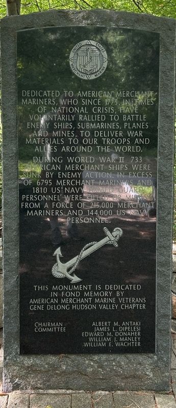 Merchant Marine Memorial. Click for full size. Merchant Marine Memorial image. Click for full size.