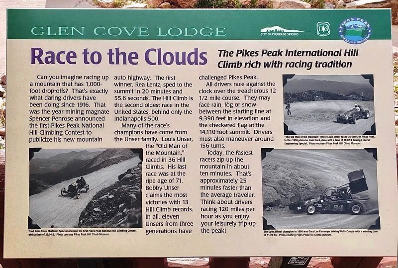 Race to the Clouds Marker image. Click for full size.