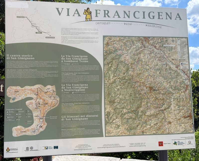 Via Francigena Marker. Click for full size. Via Francigena Marker image. Click for full size.