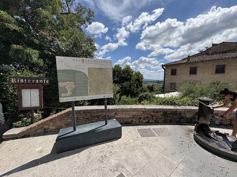 Via Francigena Marker. Click for full size. Via Francigena Marker image. Click for full size.