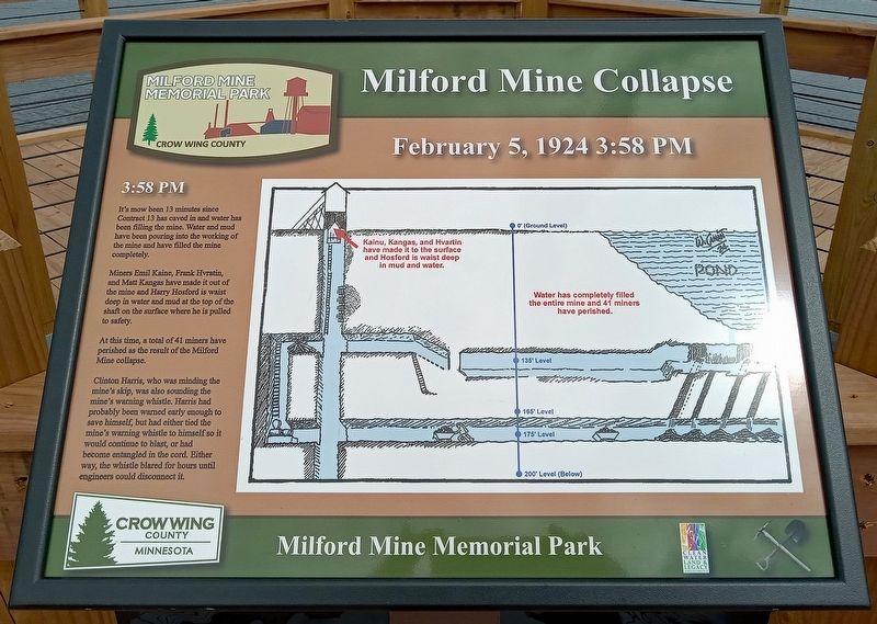 Milford Mine Collapse Marker image. Click for full size.