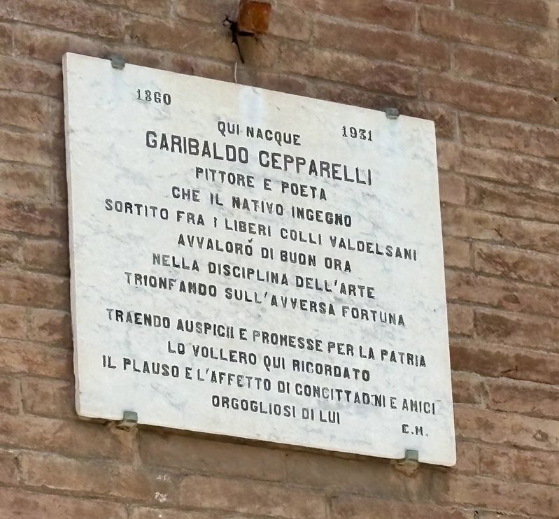 Garibaldo Cepparelli Marker. Click for full size. Garibaldo Cepparelli Marker image. Click for full size.