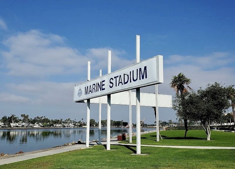 Marine Stadium Sign image. Click for full size.