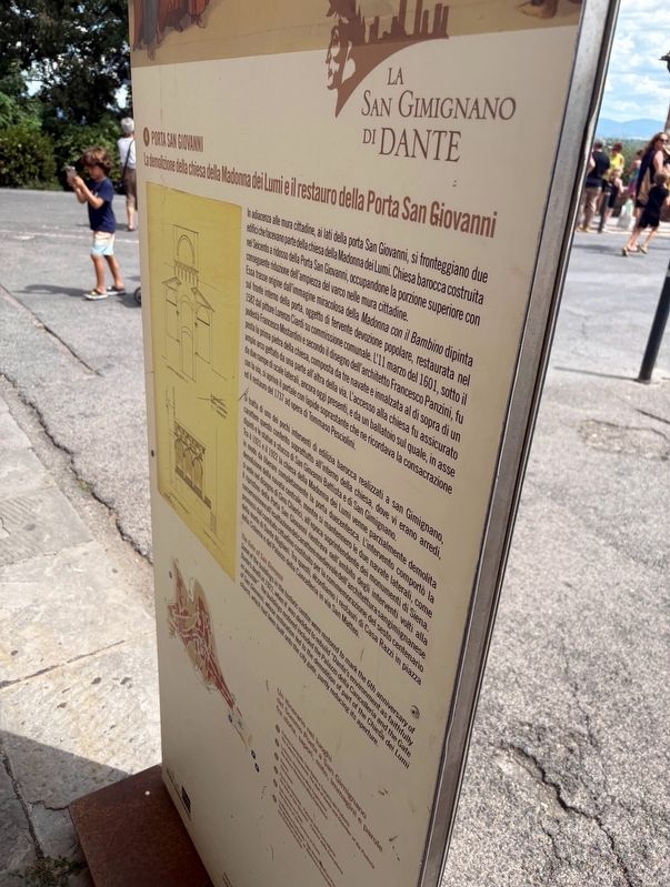 Porta San Giovanni Marker. Click for full size. Porta San Giovanni Marker image. Click for full size.