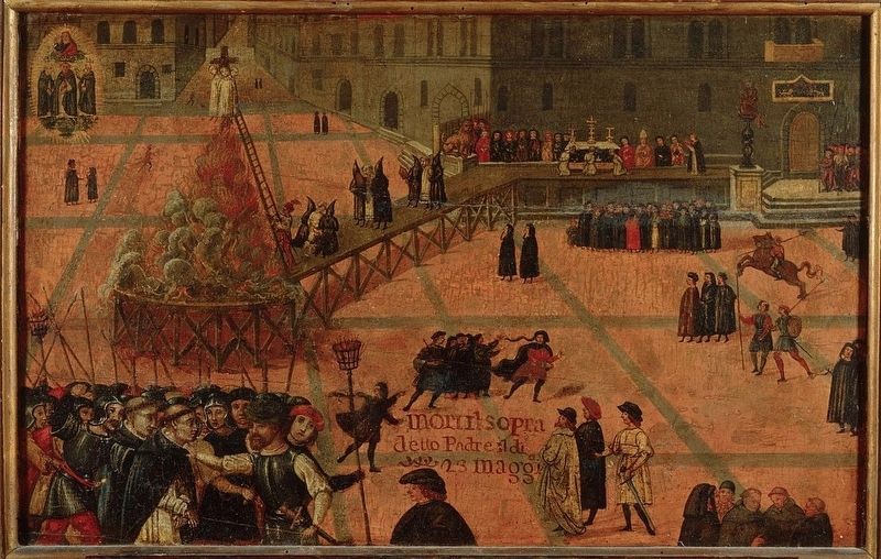 The execution of Savonarola in Piazza della Signoria image. Click for full size.