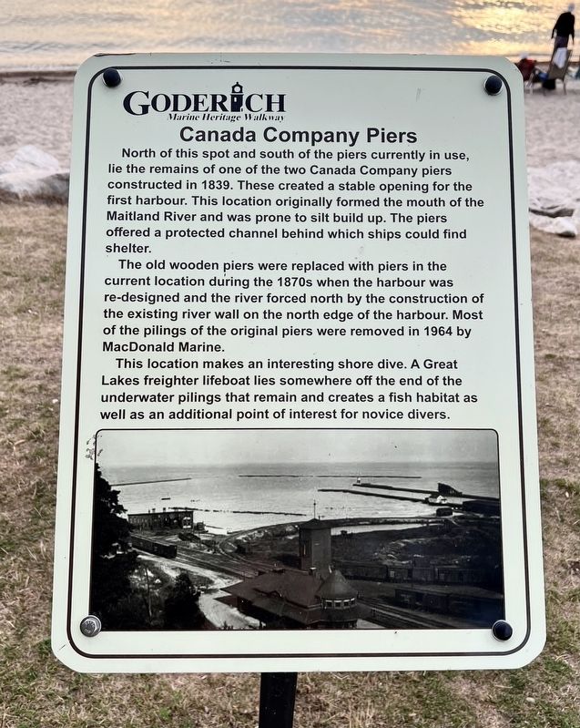 Canada Company Piers Marker. Click for full size. Canada Company Piers Marker image. Click for full size.