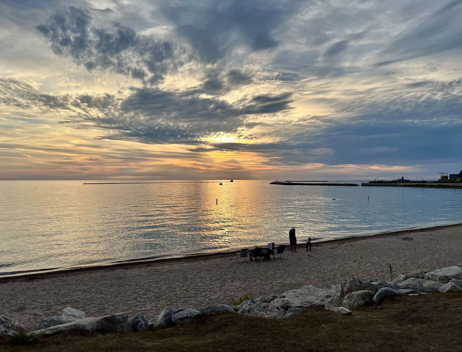 Goderich Harbour (including current piers) in 2025. Click for full size. Goderich Harbour (including current piers) in 2025 image. Click for full size.