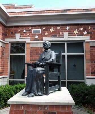 Life-sized Statue at Harriet Tubman Public School, St. Catharines ON. Click for full size. Life-sized Statue at Harriet Tubman Public School, St. Catharines ON image. Click for full size.