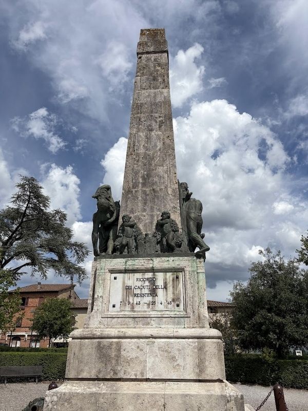 San Gimignano War Memorial, west-facing side image. Click for full size.