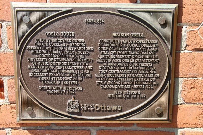 Odell House Marker image. Click for full size.