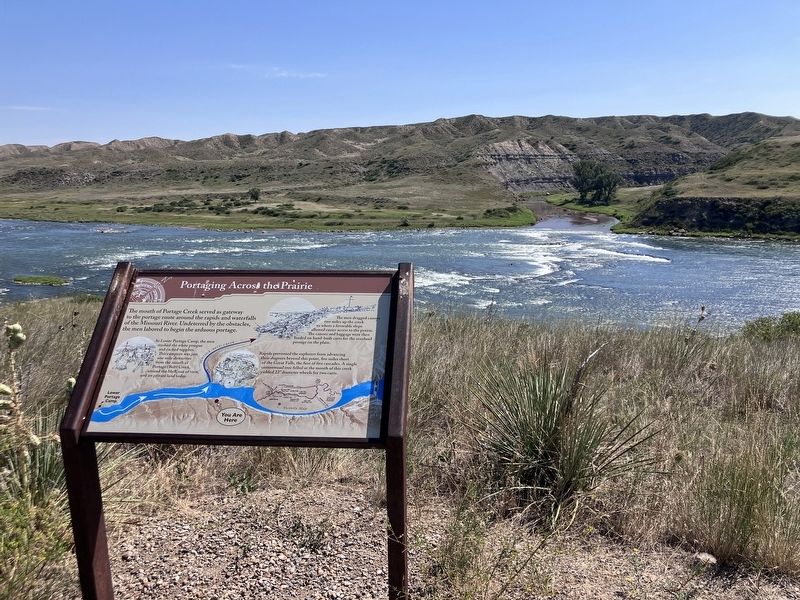 Portaging Across the Prairie Marker image. Click for full size.