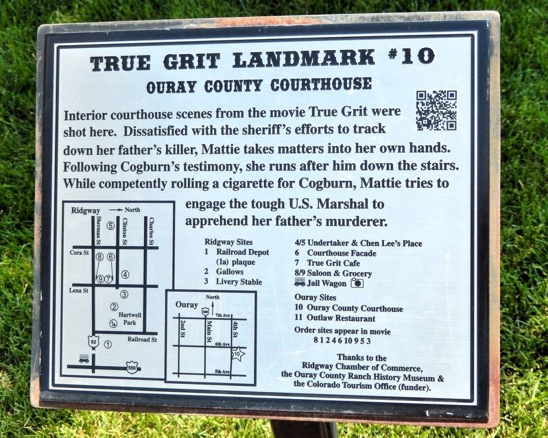 True Grit Landmark #10 Marker. Click for full size. True Grit Landmark #10 Marker image. Click for full size.